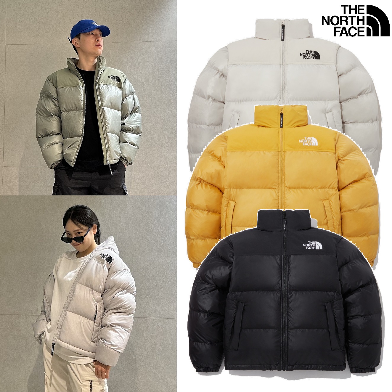 MenS NUPTSE ON BALL JACKET 6色 新商品 男女共用 韓国人気 冬のファッション 防寒用品 韓国ファッション カジュアルバッグ ストリートファッション パディング