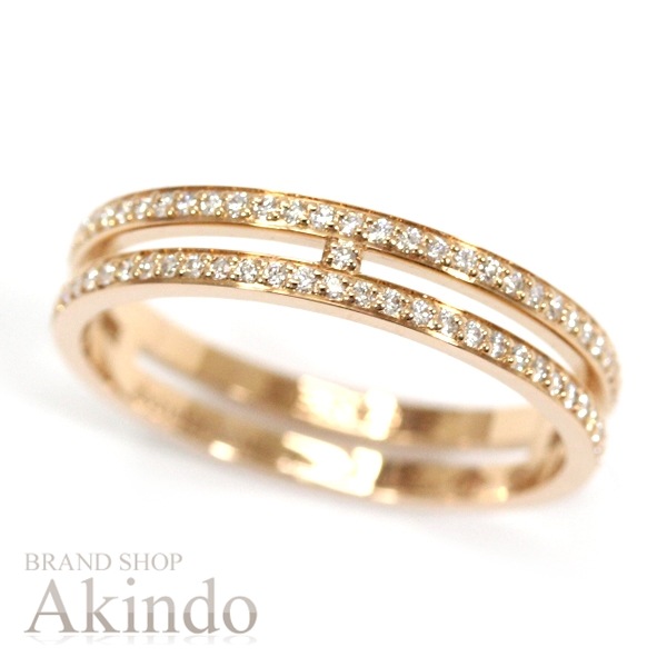 【新品】エルメス 指輪 リング ウェディングリング アリアンヌ PM #53 13号 ダイヤモンド ピンクゴールド K18PG アクセサリー HERMES エルメス リング AU750 RG ロー