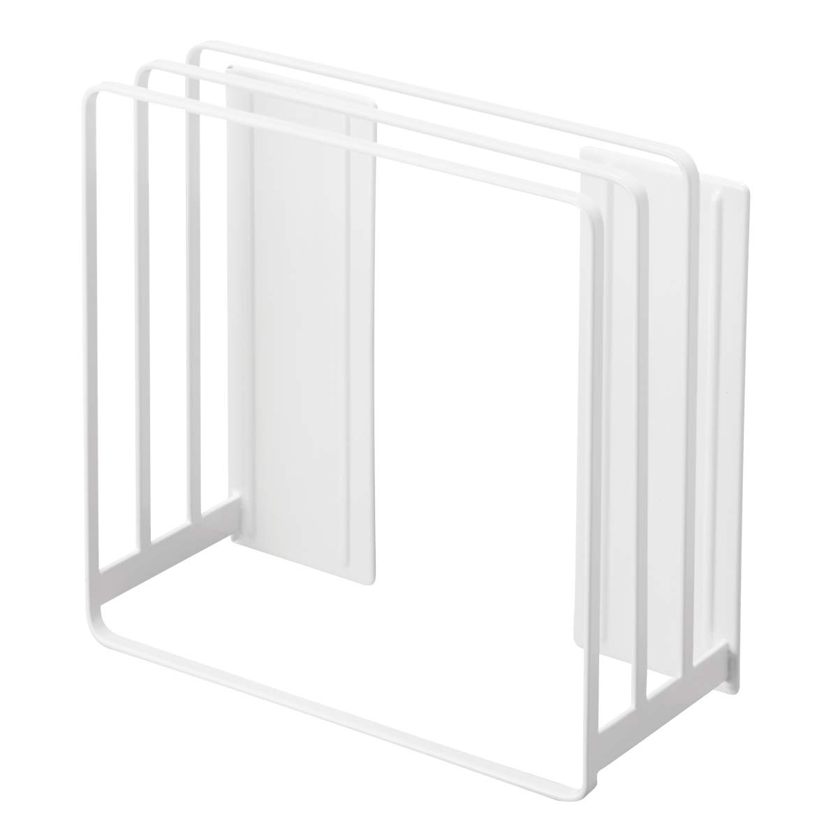 山崎実業(Yamazaki) 乾きやすいマグネット風呂蓋スタンド タワー ホワイト 約W26.5XD10.3XH25cm タワー 浮かせて収納 シャッタータイプも収納可 5085