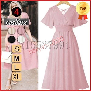 ワンピースシフォンAラインワンピお呼ばれビジネスワンピレディースロング丈おしゃれパーティードレス着痩せ大きいサイズ