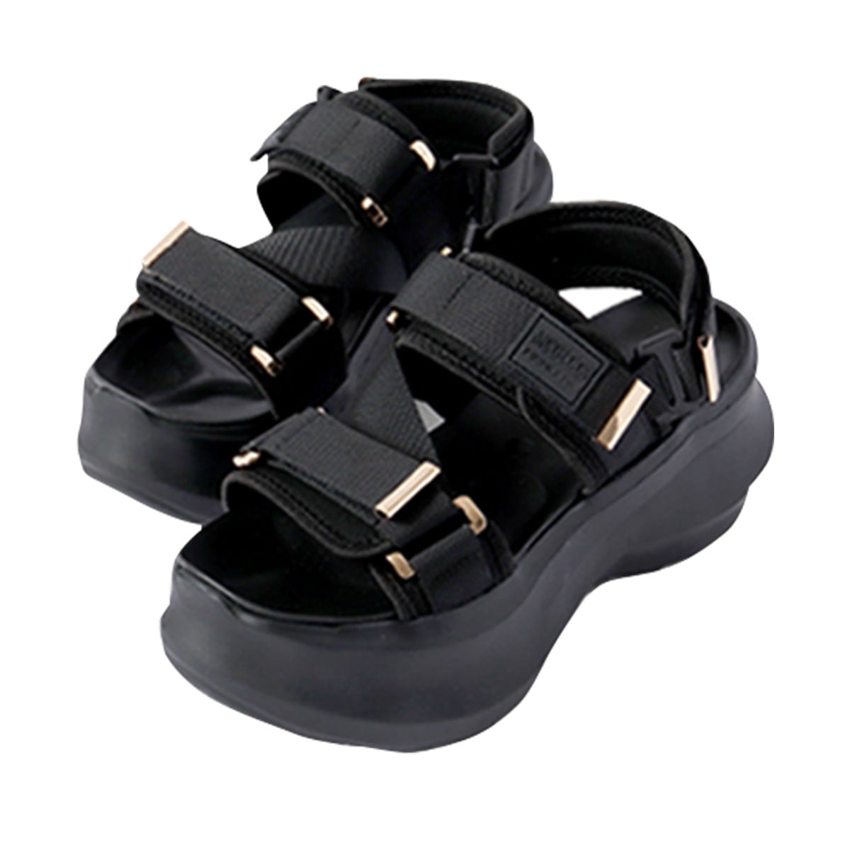 未体験 振動サンダル ダイエット サポート スニーカー レディース 厚底 靴 スポサン 軽量 足つぼインソール つっかけ 黒 ダイエットシューズ Makuake MEGLOOP 1002