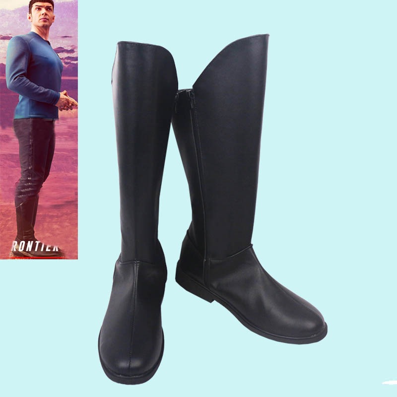 期間限定値!下!げ スタートレック奇妙な新世界spockスポークcos靴コスプレ靴