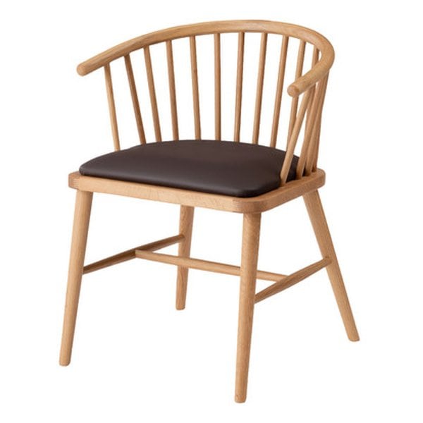 チェア ブラウン 幅52×奥行き52×高さ73×座面高47cm HOC-76