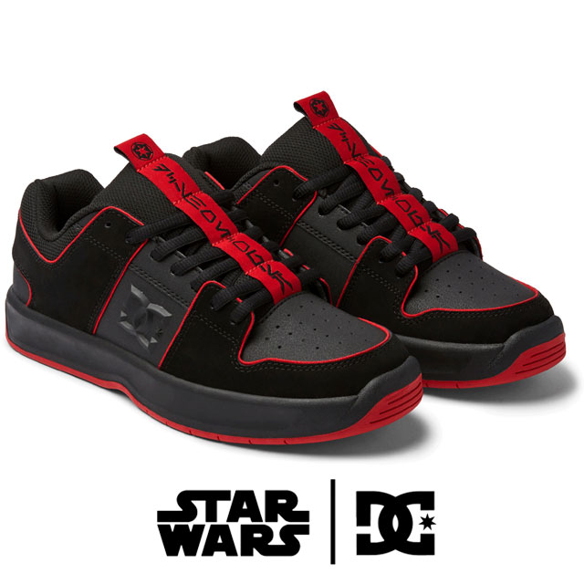 ディーシーシューズ DC SHOES メンズ スニーカー スターウォーズ SW リンクス ゼロ コラボモデル ローカット カジュアルシューズ DM232114 XKKR ブラック/ブラック/レッド 黒