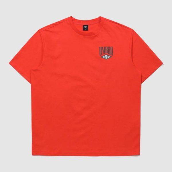 半袖Tシャツ LQC UQ121CRS31-ORG ポップラッシュグラフィック半袖Tシャツ / ORANGE