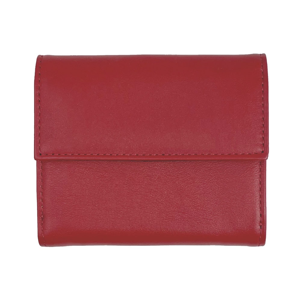 Wホック 二つ折り財布 ドル紙幣用 レザー レッド系 12463 3947 7017