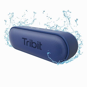 Tribit スピーカー XSound Go Bluetooth スピーカー (16W 24時間連続再生) ポータブル ブルートゥーススピーカー IPX7完全防水 ワイヤレスステレオ/低音強化/大音量