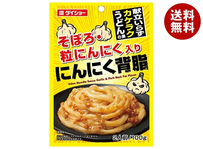 ダイショー 献立いらず カケラクうどんの素 にんにく背脂 100g×40袋入×(2ケース)