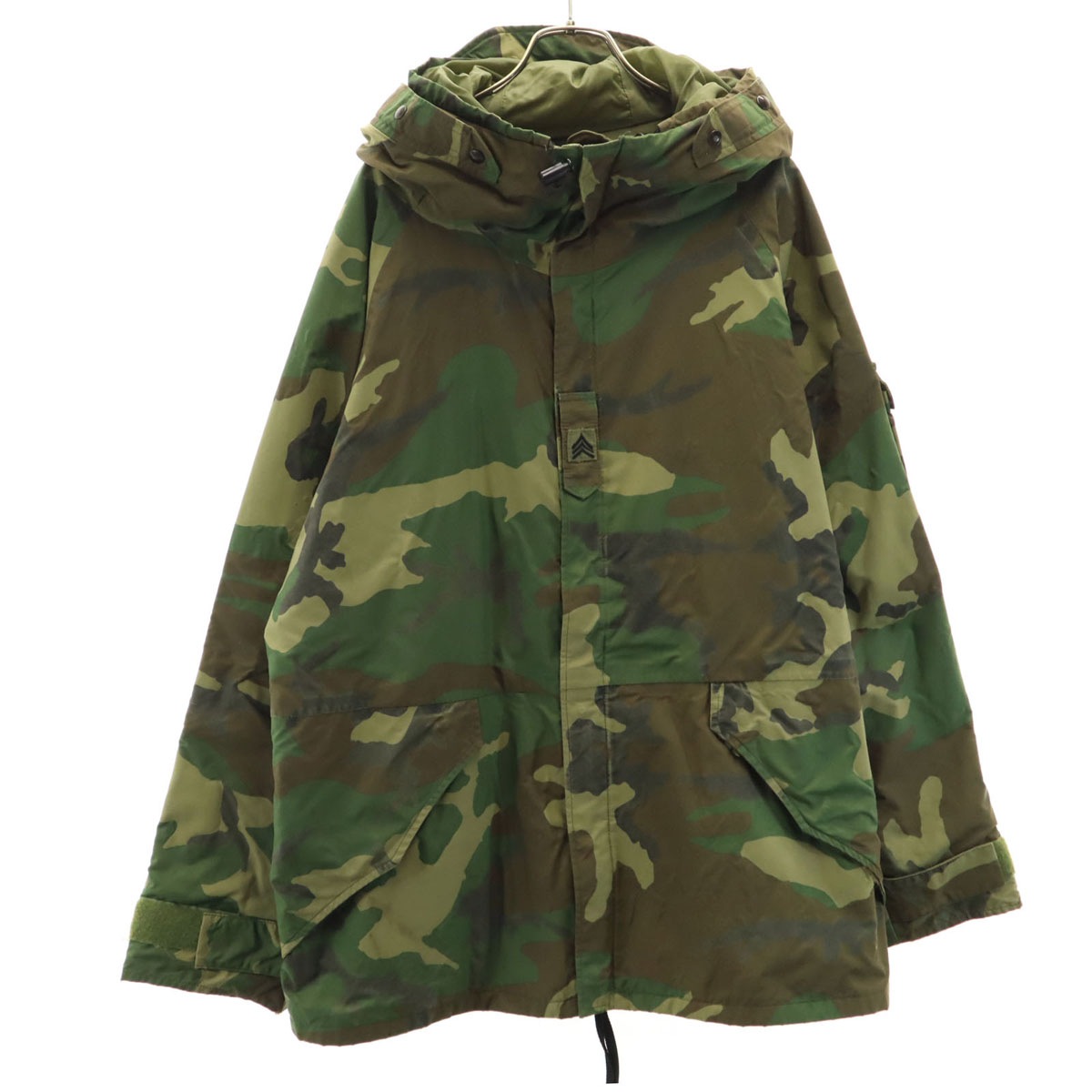 US ARMY アメリカ軍 90s 米軍 オールド ECWCS ゴアテックス カモフラ柄 ミリタリージャケット L カーキ 迷彩 メンズ 古着