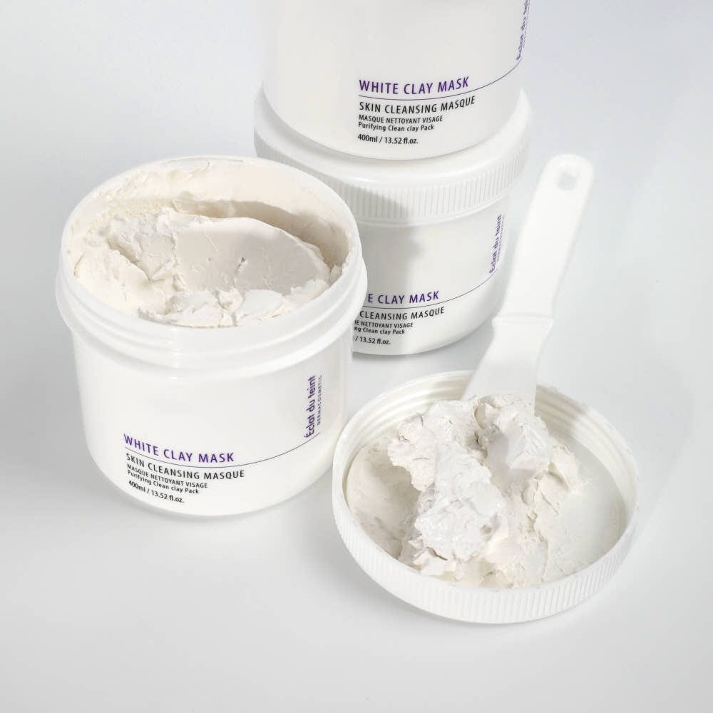 エクラデュタン スキン クレンジング ブライトニング ホワイト クレイマスク 400ml1個+マスクパックをプレゼント