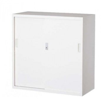 オフィス向け 一般書庫・ホワイト 3×3型引違書庫 3号鉄戸 COM-303D-W
