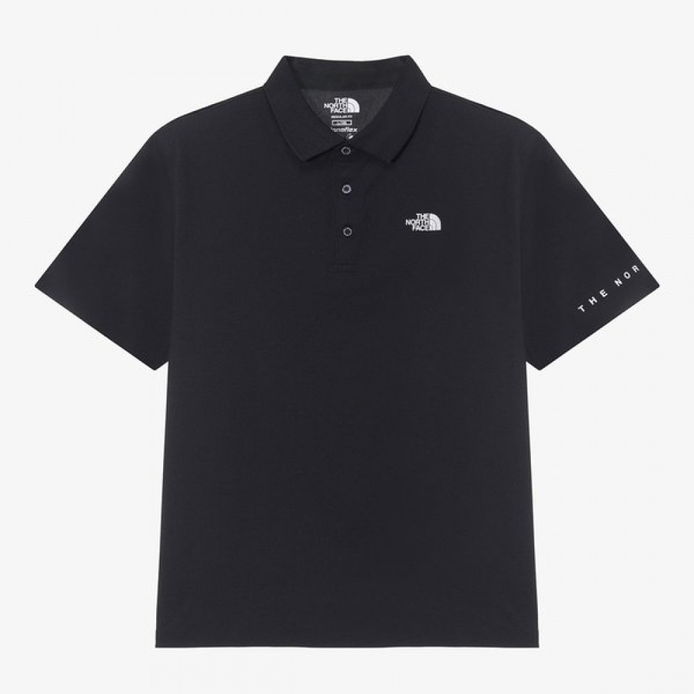 [ノースフェイス公式] NT7PR02J ホワイトレーベルスティンソンショートスリーブポロ_ブラック