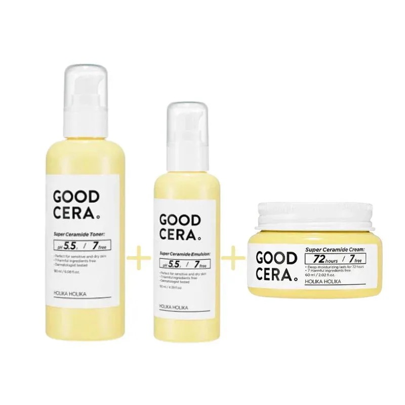グッドセラスーパーセラミド トナー 180ml+エマルジョン130ml+クリーム60ml /3種 セット 基礎 スキンケアセット韓国コスメ
