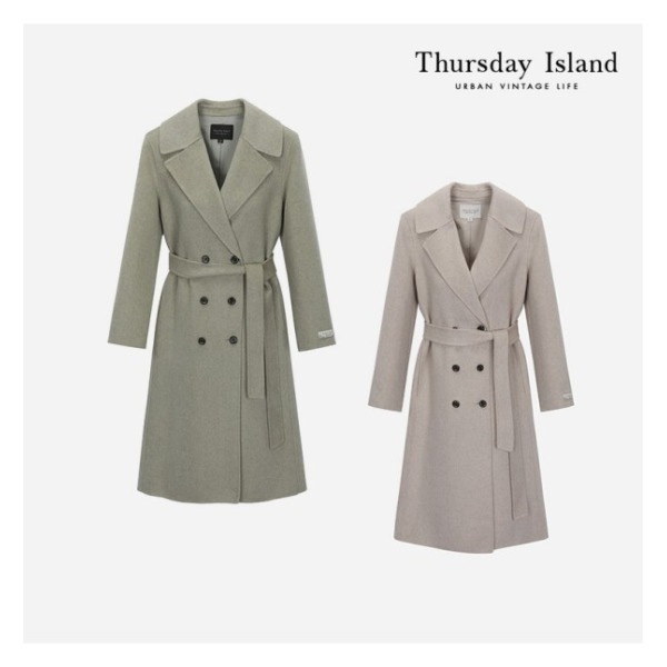 Thursday Island ベルテッド ハンドメイド コート(T228MCT531W) 17,831円