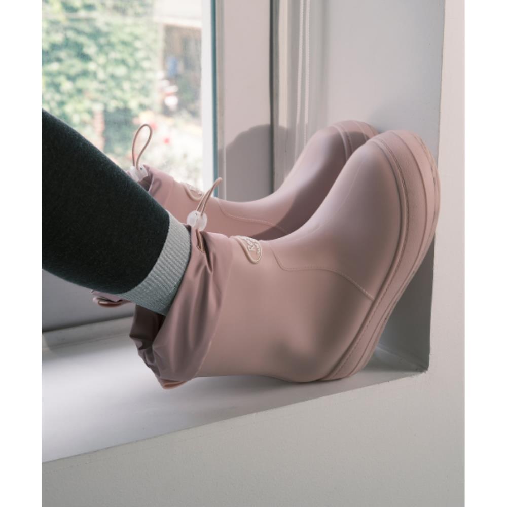 RECLOW RC RERAIN SHIRRING BOOTS PINK RC RE-RAIN SHIRRING