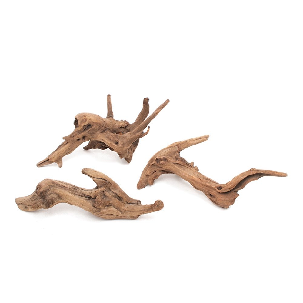 形状お任せ　煮込み済み　上質流木　雅ーみやびー　Ｍサイズ（約２５ー３５ｃｍ）　３本　レイアウト素材　流木　ＣＲＣ21―10―20―30―00