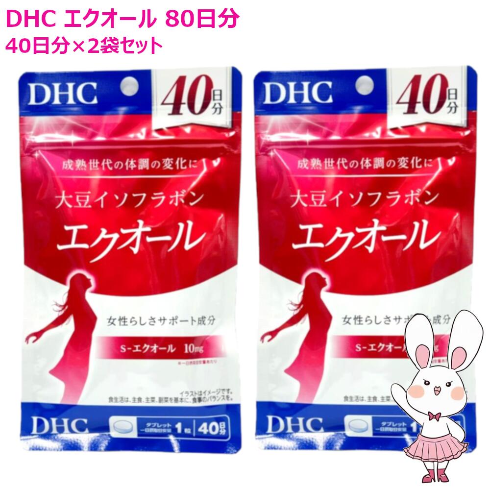 国内正規品・2袋セット サプリメント 大豆イソフラボン エクオール 80日分 (40日分×2袋) 賞味期限2027年11月以降