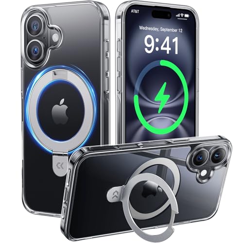 iPhone 16用クリアケース 米軍規格保護 MagSafe対応 25W急速充電