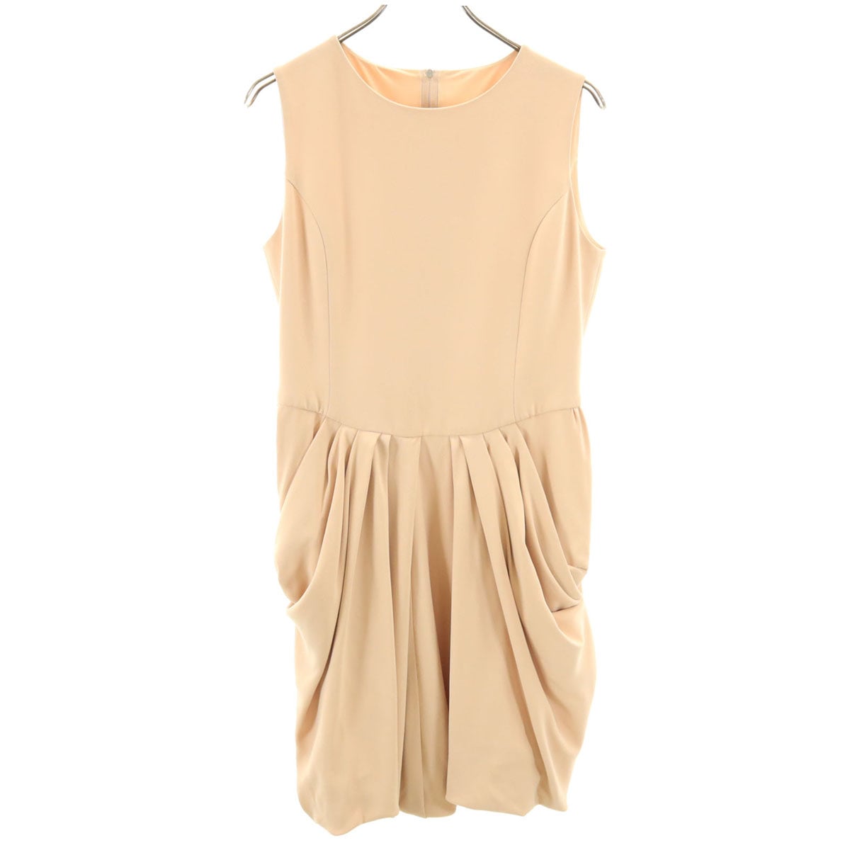 FOXEY NEW YORK フォクシーニューヨーク 日本製 ノースリーブ ミニワンピース 42 ペールオレンジ レディース 古着 7,619円