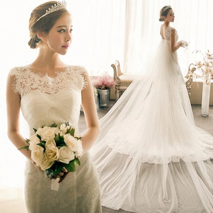 【即納】ウエディングドレス 大きいサイズ 二次会 結婚式 ロングトレーン付き ウェディング　ロングドレス 花嫁 衣装 演奏会 花嫁 マーメイドドレス 贅沢・豪華 編み上げ 披露宴二次会 前撮り big