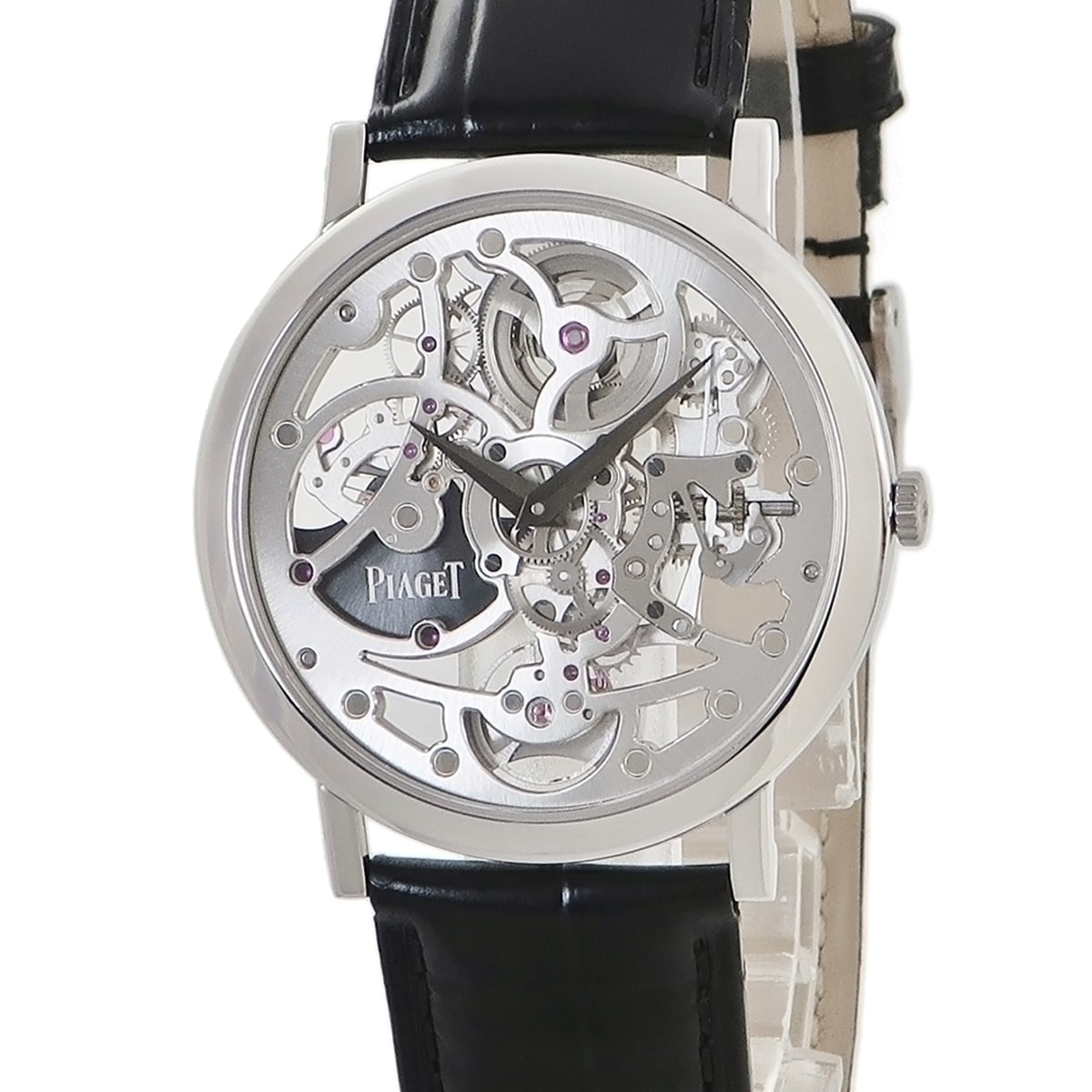 アルティプラノ GOA37132 自動巻き メンズ K18WG無垢 スケルトン 薄型 ラウンド 3年保証