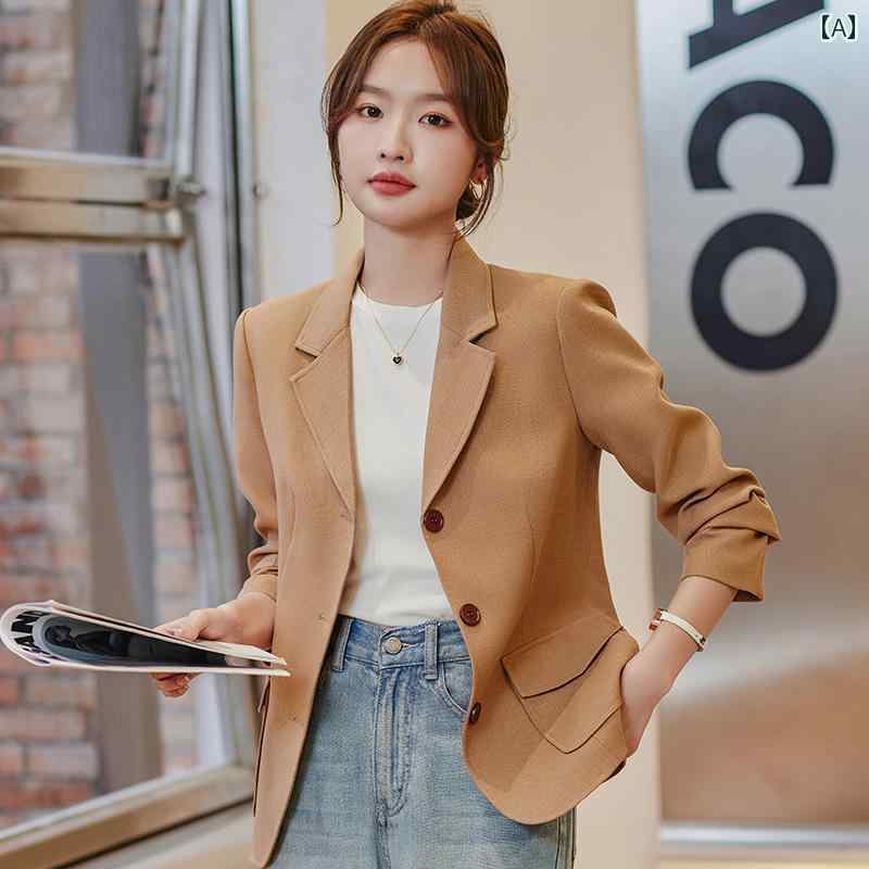 ジャケット テーラード 入学式 ママ 婦人服 レディース スリム 春 ファッション 長袖 エレガント カジュアル ビジネス ブレザー フォーマル 上着 シンプル
