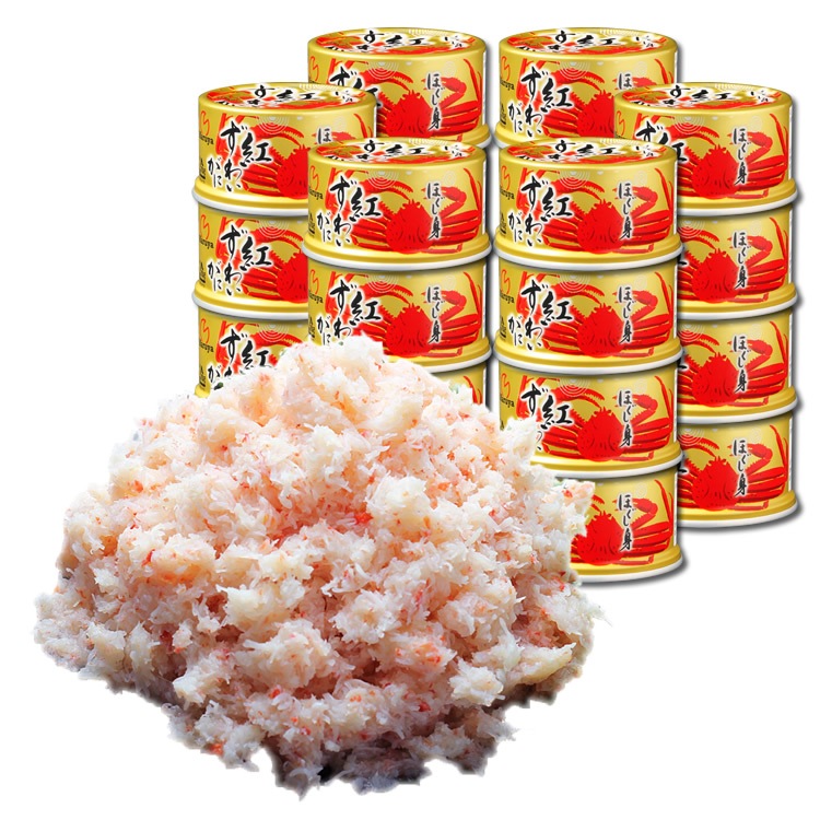 紅ずわいがに ほぐし身缶詰 (100g) 24缶入