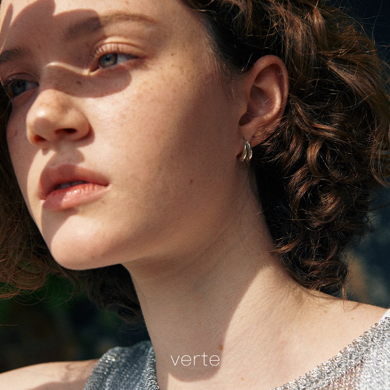 [925 silver] Deux.silver.194 / epais lien イヤリング