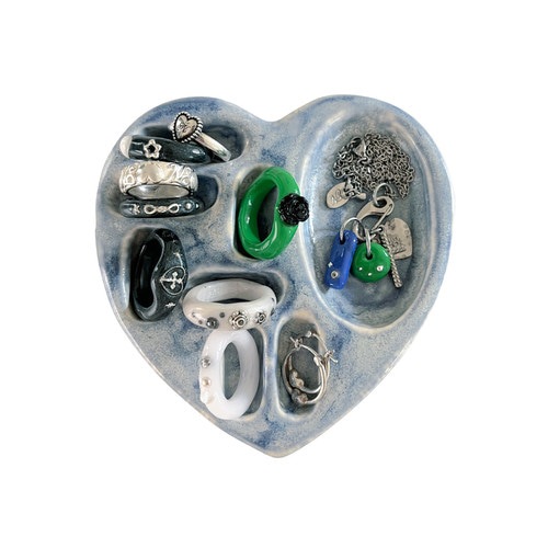 NFF ceramic heart mix holder vintage blue セラミックハートミックスホルダー ヴィンテージブルー 韓国雑貨