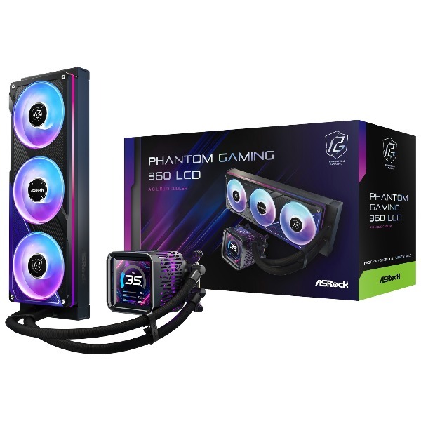 Phantom Gaming 360 LCD 水冷CPUクーラー メーカー直送