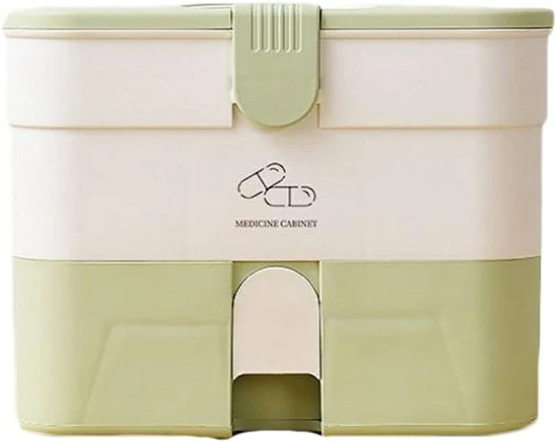 救急箱 薬箱 おしゃれ 北欧 3層 引き出し ハンドル付き 薬入れ 小物入れ 軽量 持ち運び 家庭用 旅行用 化粧ケース 工具箱 道具箱 裁縫箱 収納ボックス