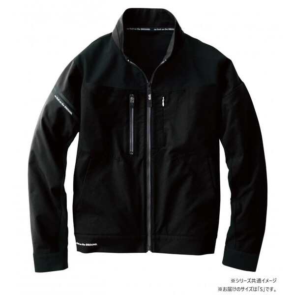 8042-00 長袖ブルゾン Sサイズ ブラック(4) G.G.