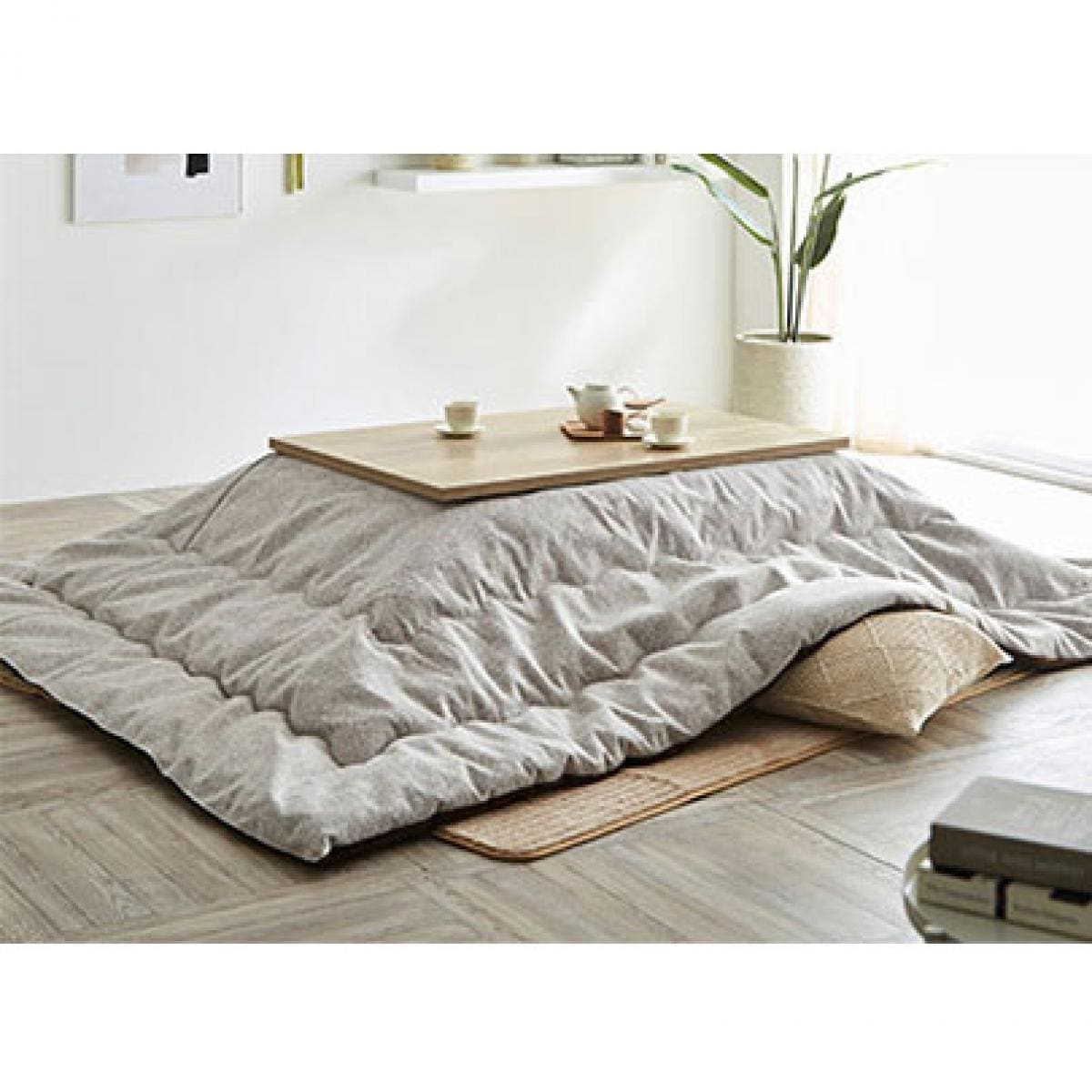 【i】【代引不可】 こたつ布団 長方形 おしゃれ コタツ 北欧 プレーン コタツ布団 200×250cm ベージュ【北海道・沖縄・離島不可】