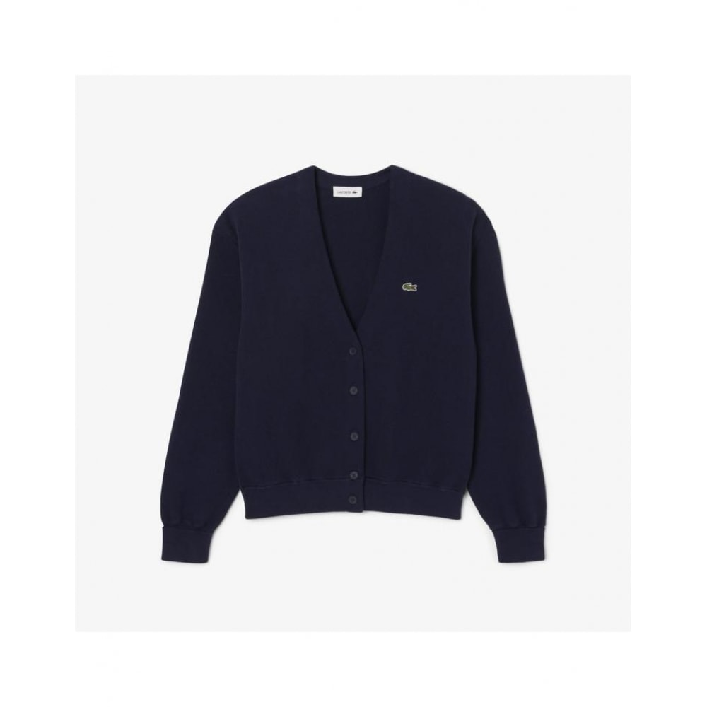 ラコステレディースリングリング Vネックカーディガン AF4143-55N 166