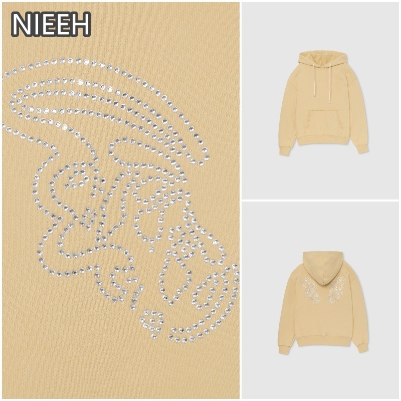 NIEEH BUTTERFLY HOODIE YELLOW (BLACK PINK)