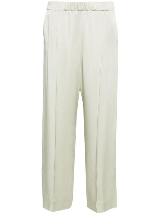 JIL SANDER Women Straight Pants J02KA0181 J76018338 Verde chiaro