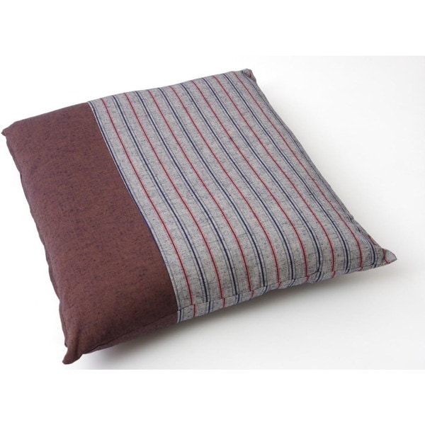 1240840062306 座布団 銘仙判 綿100% 日本製 筑後 ブラウン 55cn×59cm 2枚組 メーカー直送