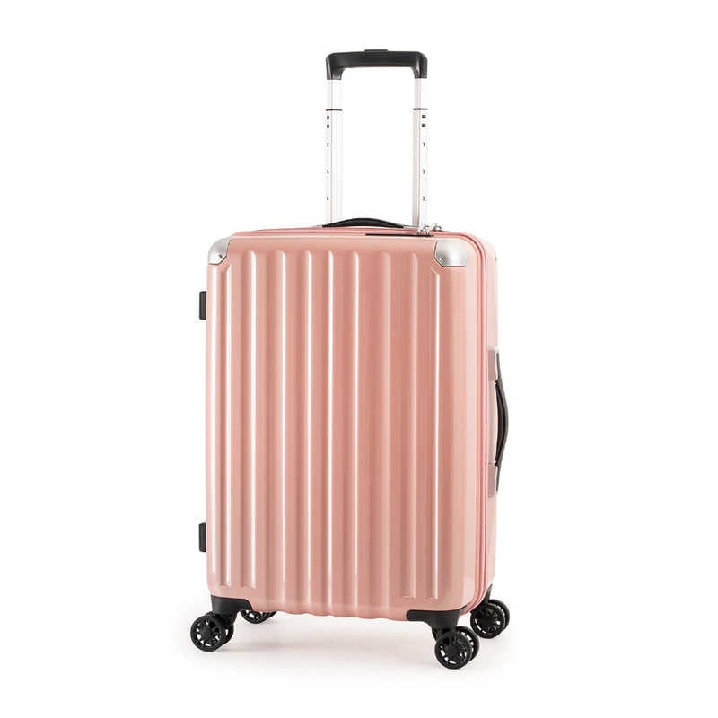 A.L.I　スーツケース ジッパータイプ 宿泊目安：4～6日間 47L ポリカーボネイト100％ TSAロック搭載 ダブルホイールキャスター アッシュコーラル　ALI-6008-22