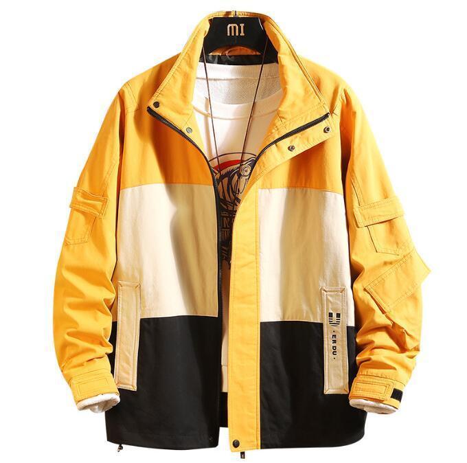 お一人様1点 マウンテンパーカー メンズ ウィンドブレーカートップス ジャケット 配色 切り替え おしゃれ 防風 大きいサイズ 秋[M~3XL] 00