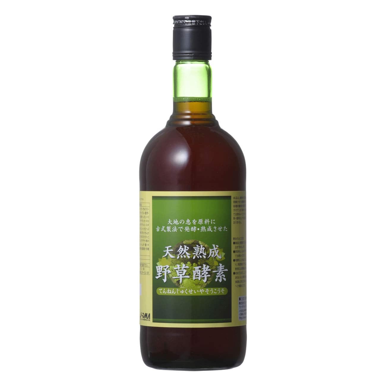 【アケビ使用 ファスティングにも】野草酵素 飲みやすい 酵素ドリンク 720ml 1本 天然熟成 国内産 濃い 原液100% 無添加 60種の厳選素材 置き換えダイエット