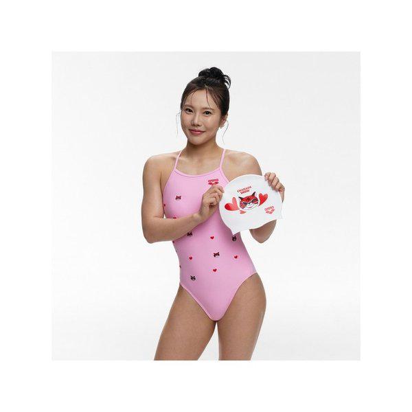 シャレードショー 女性ワンピース シングルクロス ストラップバック A6SL1LO12PNK