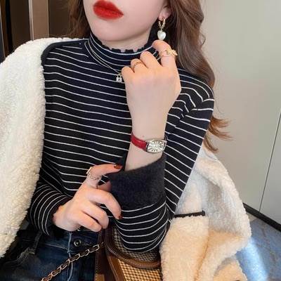 裏起毛 トップス ロンT レディース 長袖 ボトルネック ストリート かわいい 大人可愛い きれいめ シンプル カジュアル おしゃれ かっこいいラフ ガーリー 抜け感 ラブリー キュート ロマンティッ
