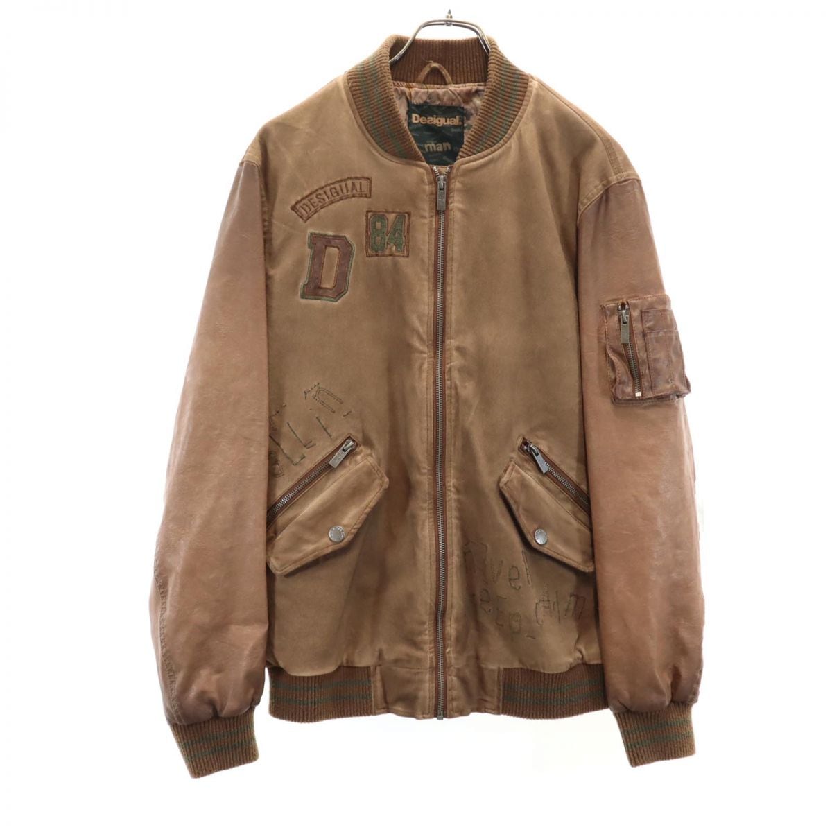 ジップジャケット M ブラウン系 メンズ