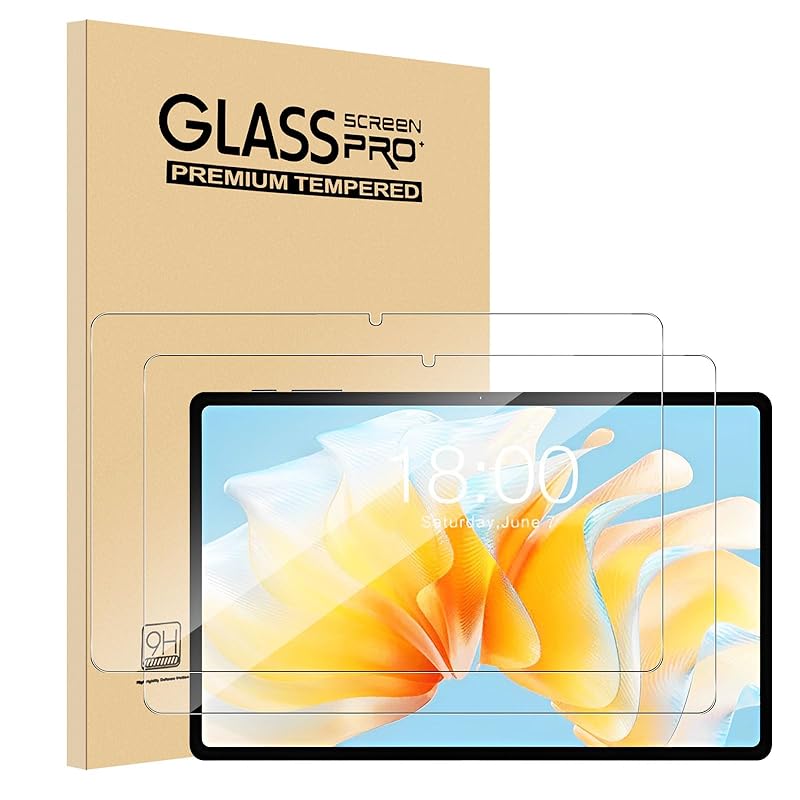 For Teclast T40 Air ガラスフィルム(2枚) AUDASO Teclast T40 Air フィルム 日本旭硝子製 強化ガラス 液晶保護フィルム 気泡防止 耐指紋 飛散防止処理 硬度