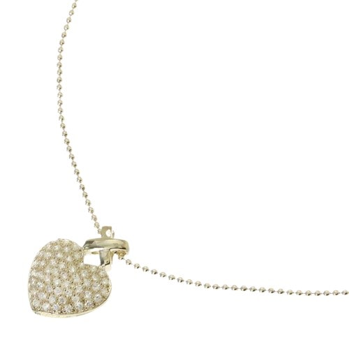 YUKIKO HANAI パヴェハートペンダント ネックレス母の日 誕生日