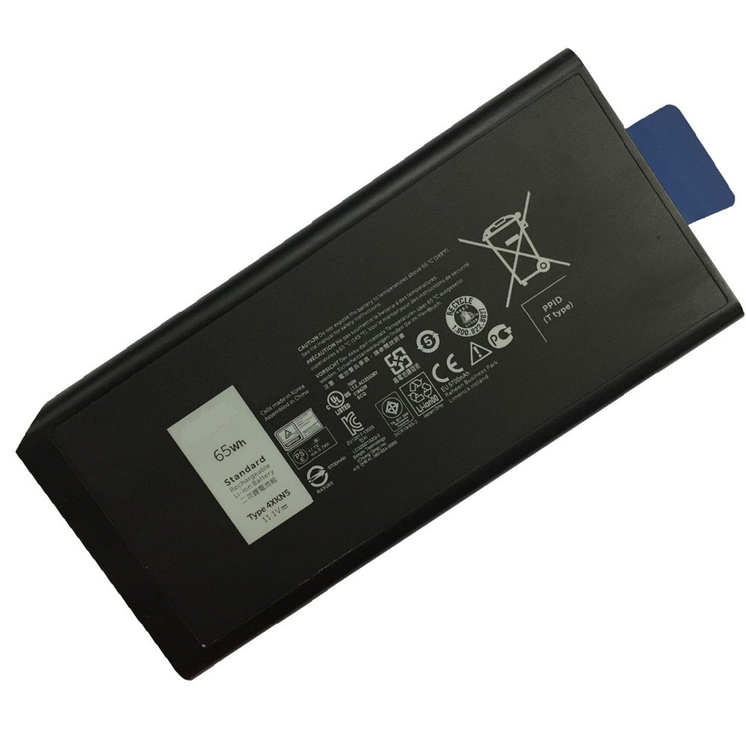 4XKN5 電池・DELLノートパソコン互換 Latitude E5404 E7404 4XKN5 65Wh 5700mAh 交換用のバッテリー dc909-A1253