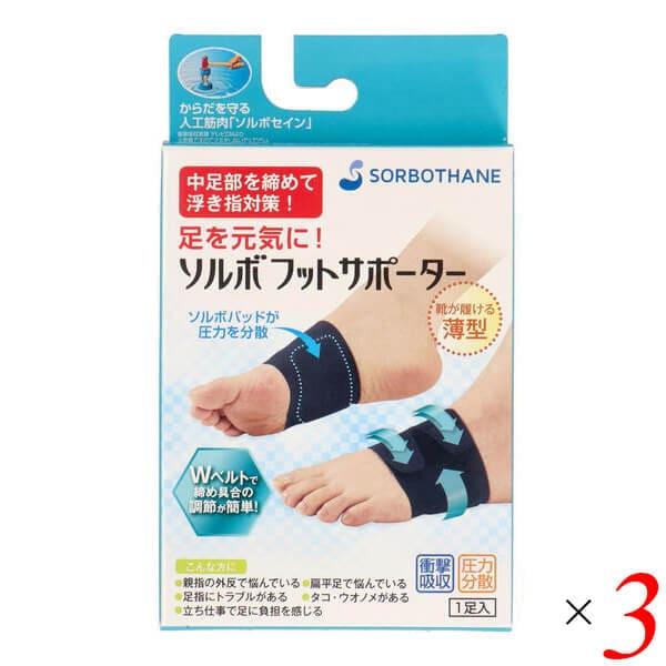 ソルボフットサポーター 3個セット