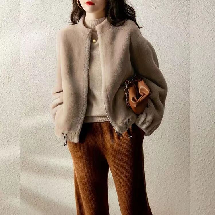 フェイクファーコート レディース ファーコート ジャケット ポケット付き 長袖 アウター 防寒 あったか ゆったり もこもこ カジュアル 冬秋