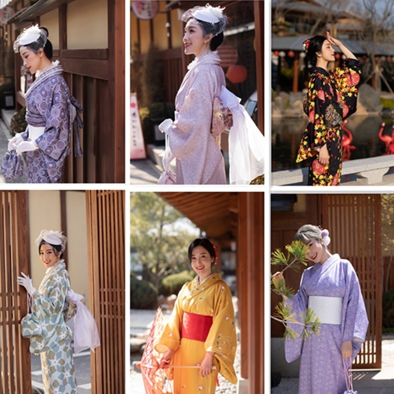 女性の改良された着物浴衣伝統的なスタイル日本のレトロな写真cos服cosドレス複数のスタイル