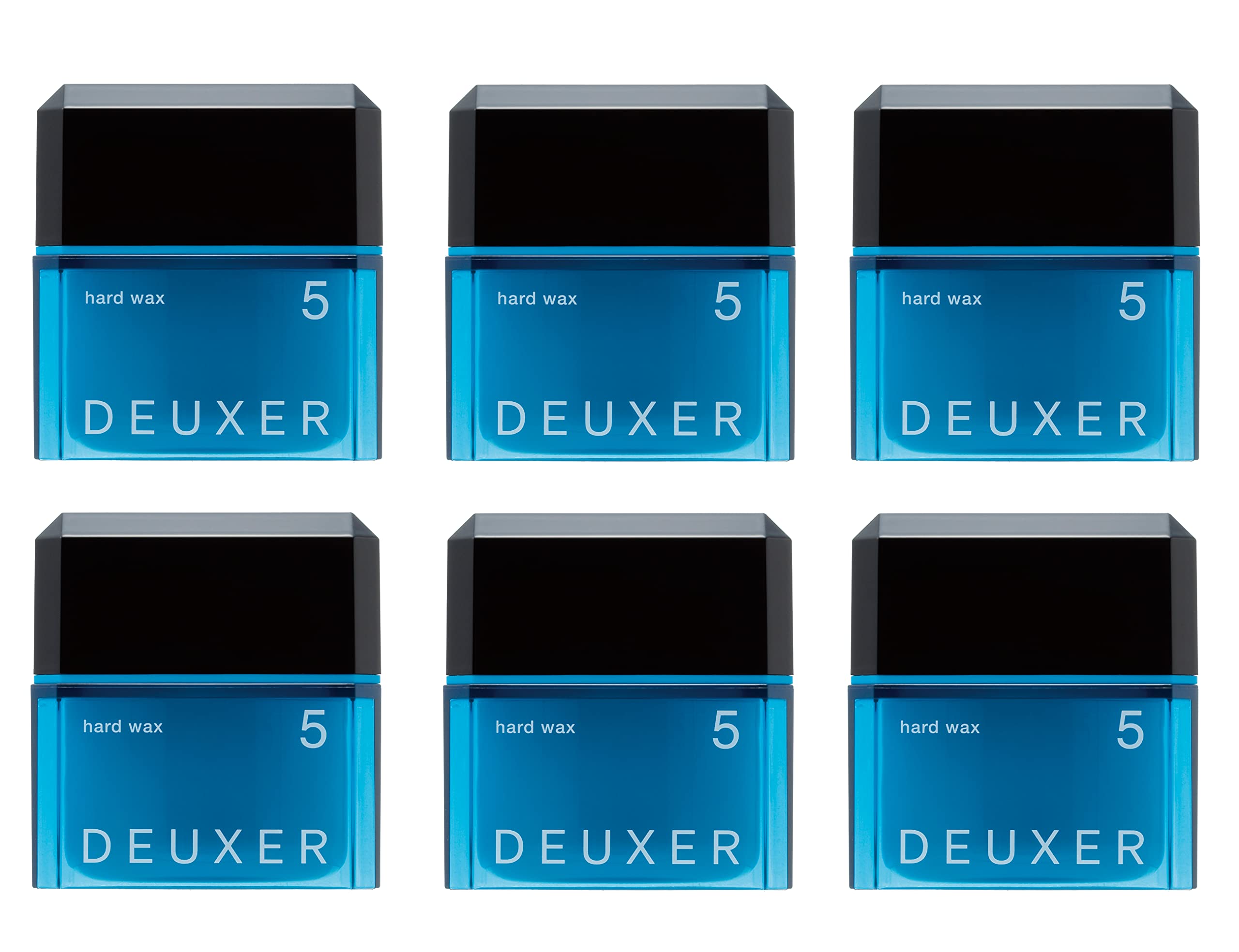 ナンバース リー DEUXER(デューサー) ハードワックス5(6個セット) ヘアワックス フロー ラルベリー 青 (x 6)